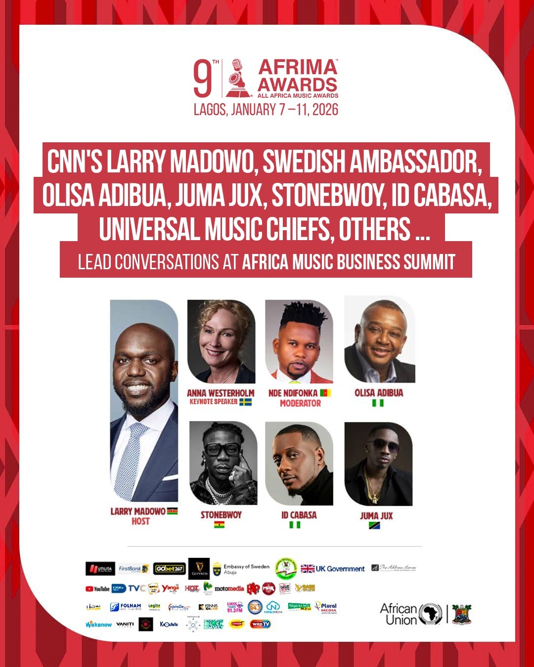 9th AFRIMA: CNN’s Larry Madowo, Swedish Ambassador, Olisa Adibua, Juma Jux, Stonebwoy, ID Cabasa, Universal Music Chiefs, others lead conversations at Africa Music Business Summit