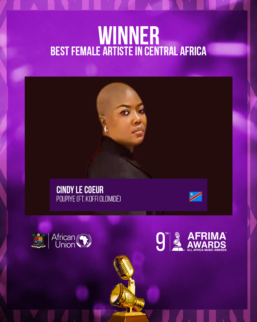 Best Female Artiste in Central Africa