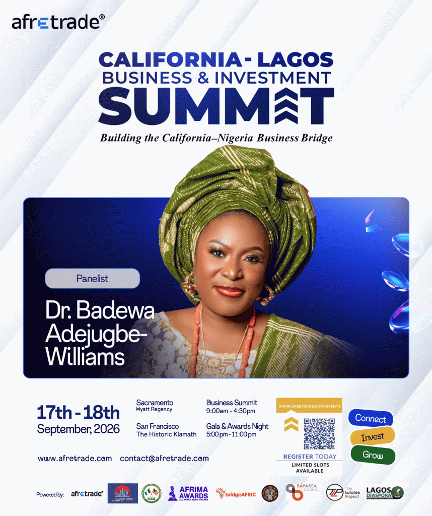 California–Lagos Business & Investment Summit to Convene Global Business Community in Celebration of the California–Nigeria Business Bridge